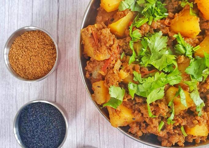 3 Spices Aloo Keema (potato Mince Curry) Recipe By Farea's Cookbook 👩‍🍳 