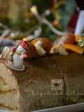 Chestnut Cream and Candied Orange Yule Log (Bûche de Noël), Super Easy Recipe