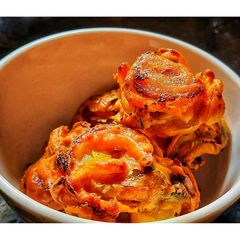 A picture of Onion bhajji |appe pan |quick recipe.