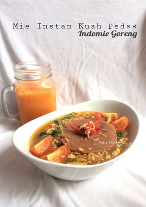Foto resep Mie Tek Tek / Mie Kuah Pedas (Indomie Goreng Instan)