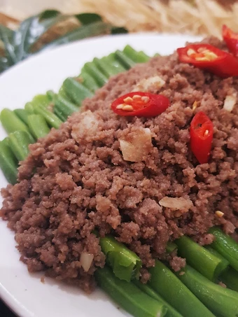 Langkah Gampang Membikin Resep  Ca Baby Buncis Daging Cincang yang Enak, Lezat Sekali