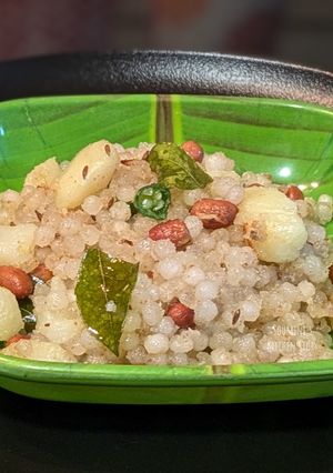 A picture of Sabudana khichdi.