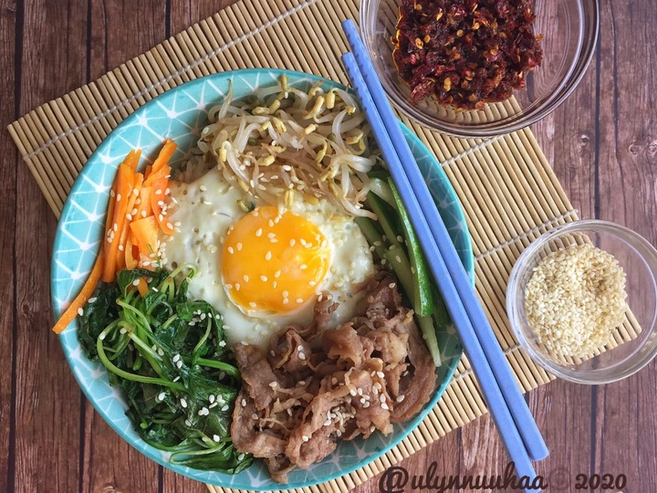 Easy Steps to Make Recipes Bimbimbap ala #dirumahaja the Awesome  Appealing.