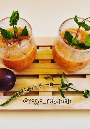 Foto di Smoothie con frutto della passione