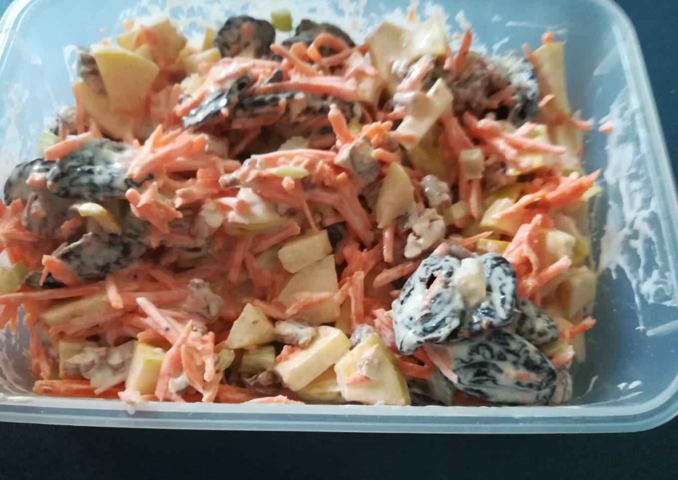 Ensalada de manzana con zanahoria