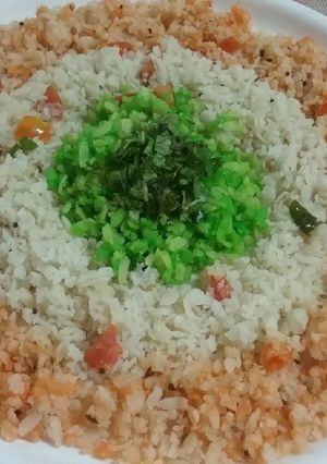 A picture of Tricolour Poha.