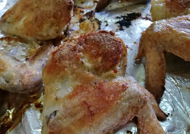 Crispy baked wings