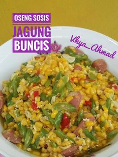 Foto resep Oseng sosis jagung buncis
