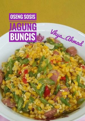 Foto resep Oseng sosis jagung buncis