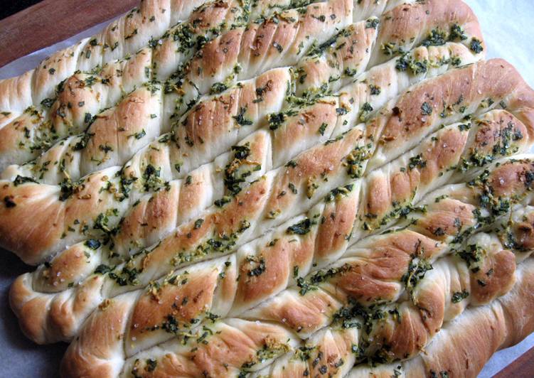Simple Way to Prepare Award-winning Twisted Garlic Bread