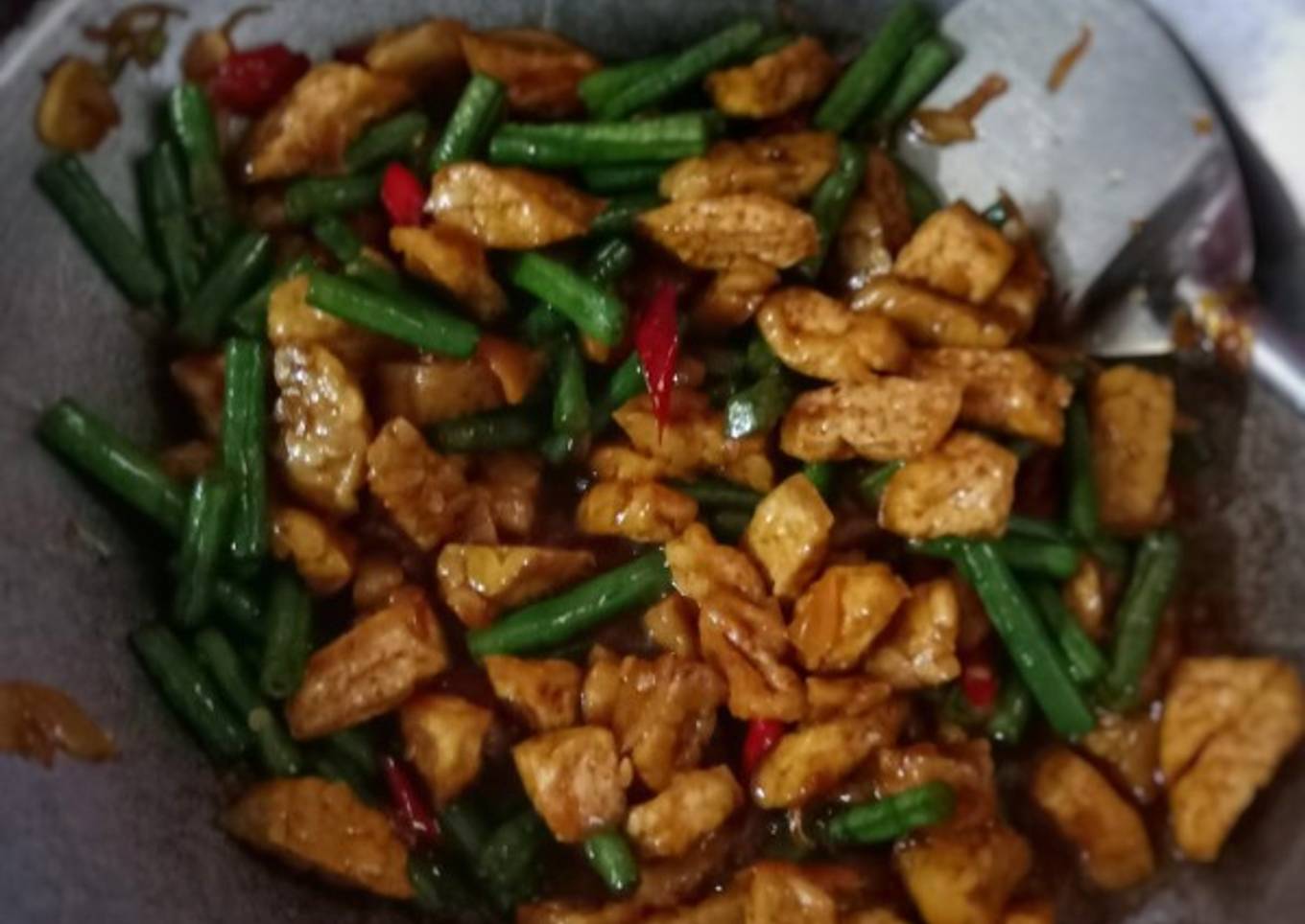 Oseng tahu tempe kacang panjang *7
