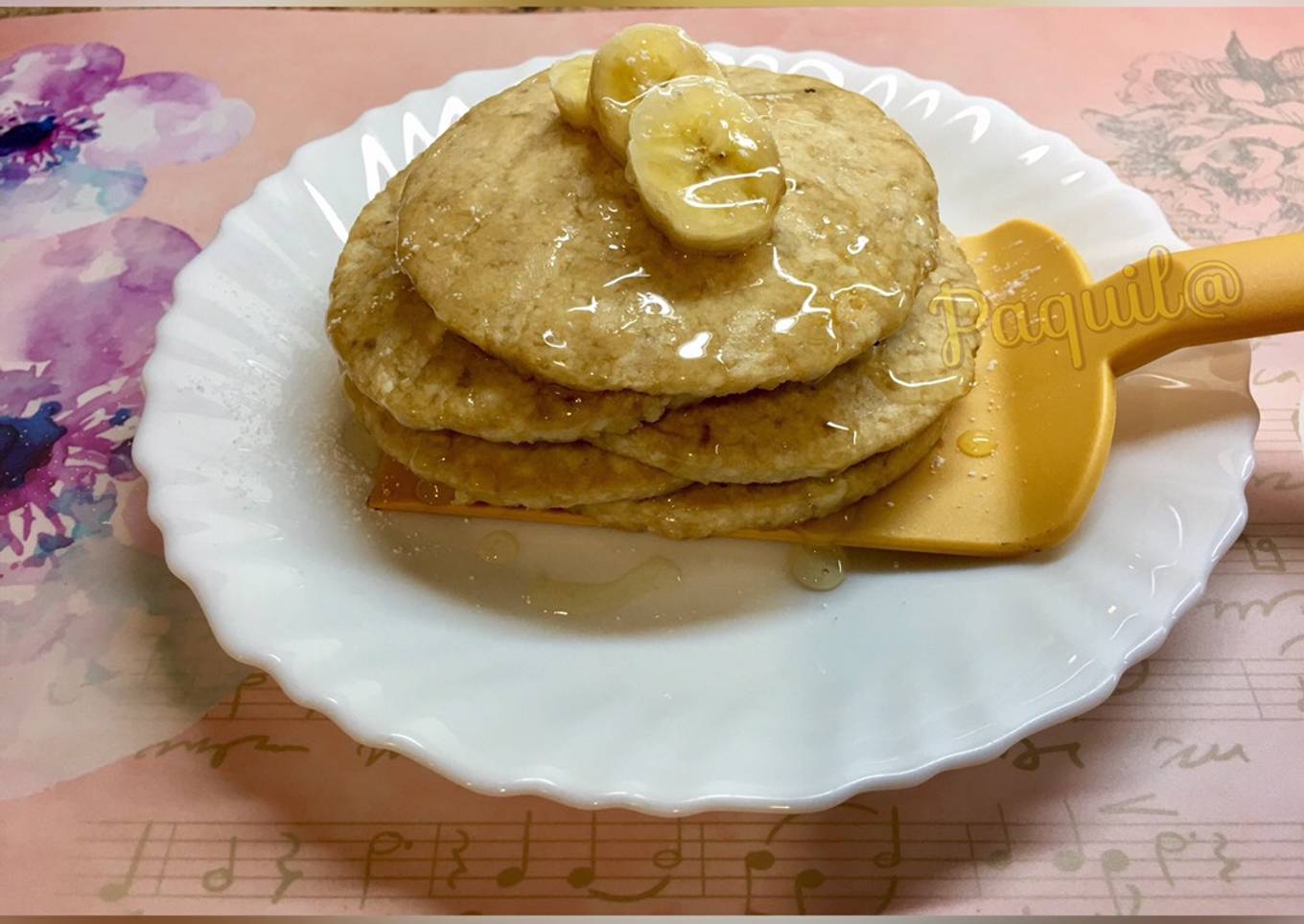Tortitas 🥞 de Requesón y plátano al horno