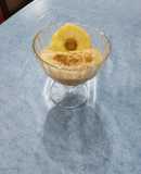 Espuma de manzana con canela y limón