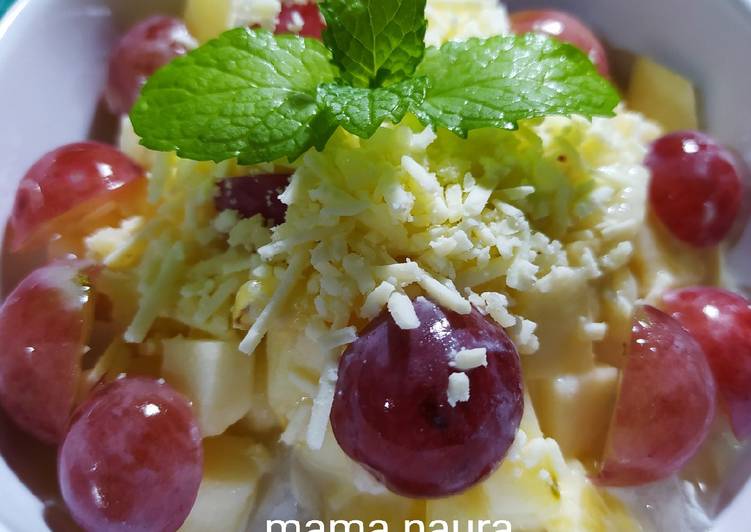 Resep (21). Salad Buah 🍏🍎🍐🍍🍇🍋🥥, Bisa Manjain Lidah