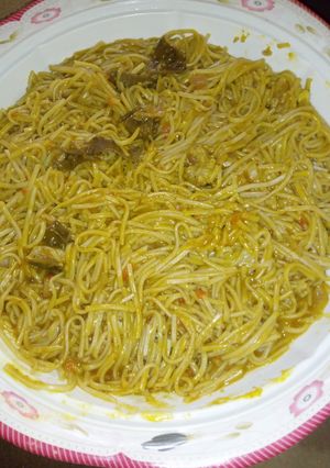 A picture of Taliyar Hausa (local pasta).
