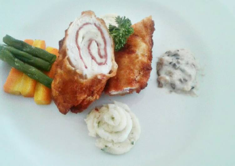 Cara Gampang Menyiapkan Chicken gordon blue Anti Gagal