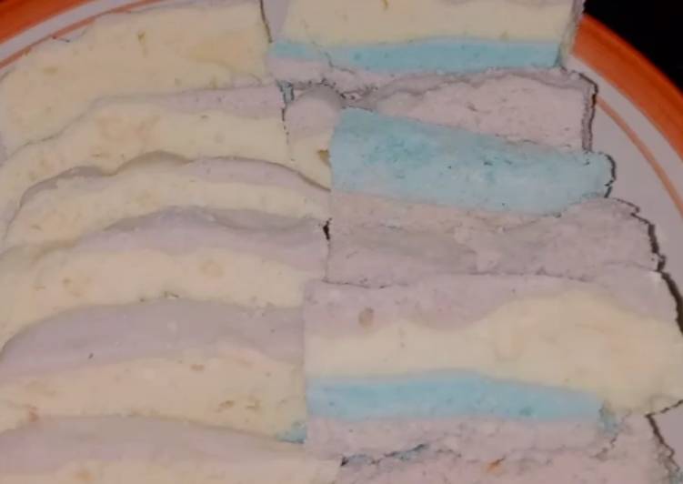 Bagaimana Menyiapkan Rainbow cake pop Ice 🌈, Lezat