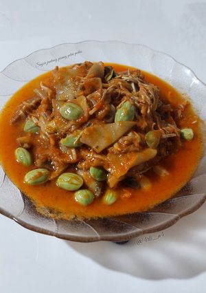 Foto resep Sayur jantung pisang petai pedas