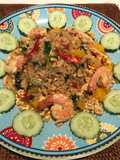 Keto Shrimp Basil Fried Rice