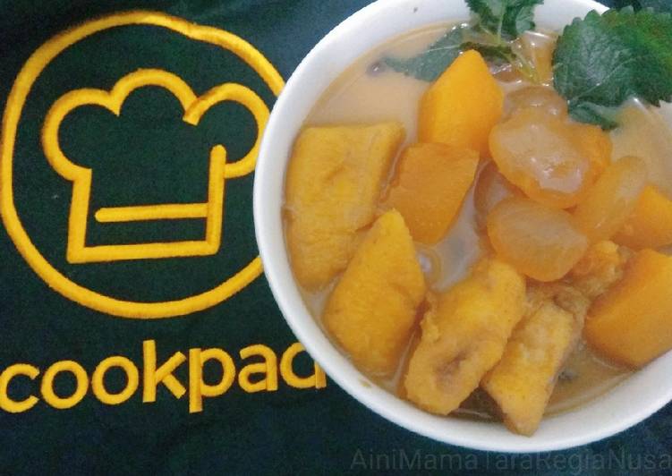 Kolak Pisang Lampeneng Labu Kuning Kolang Kaling