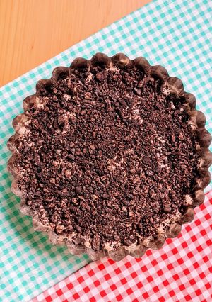 Una foto de Postre de queso crema y galletitas Oreo®
