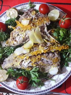 عکسی از دستور ماهی بخار پز