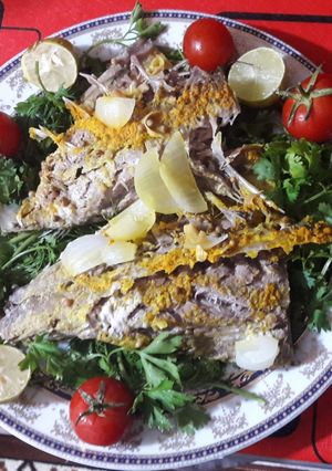 عکسی از دستور ماهی بخار پز