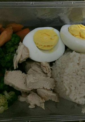 Foto resep DIET - Nasi Ayam Hainan Rice Cooker
