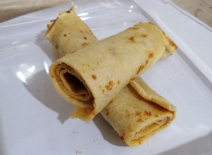 Una foto de Panqueques con manjar