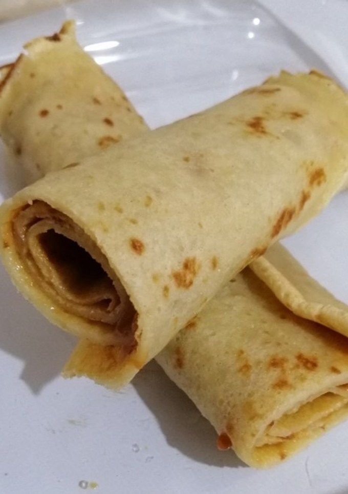 Una foto de Panqueques con manjar