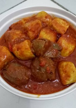 Foto resep Bakso tahu sambal pedas