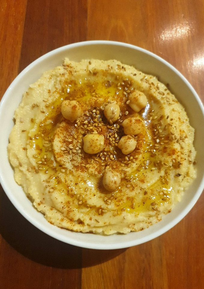 Una foto de Hummus de garbanzos
