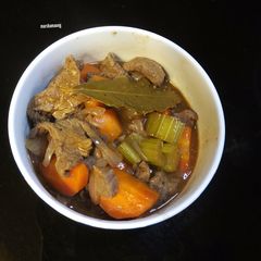 A picture of Barbecue Sauce Beef Stew.