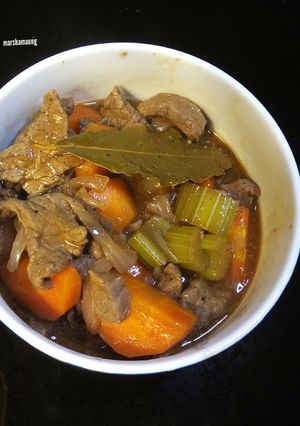 A picture of Barbecue Sauce Beef Stew.