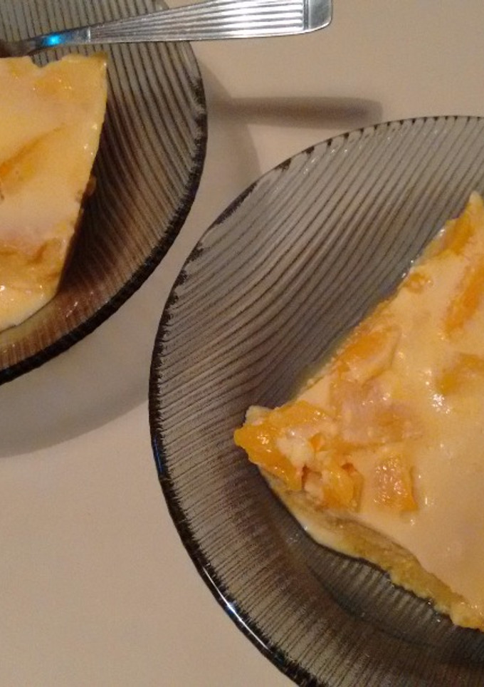 Una foto de Postre de vainillas y flan
