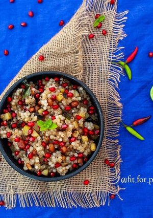 A picture of Sabudana khichdi.