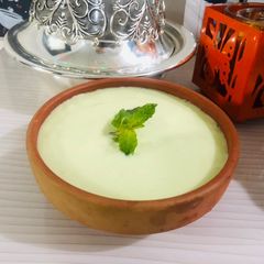 A picture of Village style icy Mattka avocado drink.