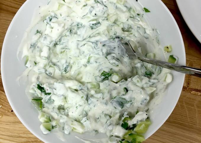 Easiest Way to Prepare Favorite 3min Tzatziki 🇬🇷