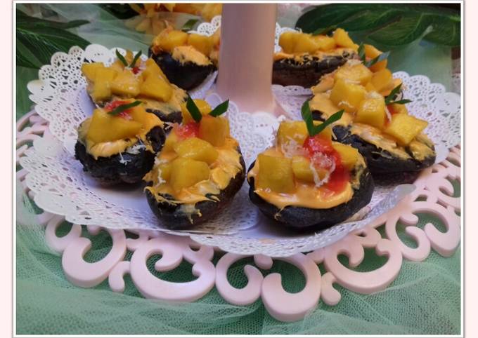 Yuk intip, Bagaimana cara membuat Kue Cubit Ketan Hitam Mangga  nagih banget