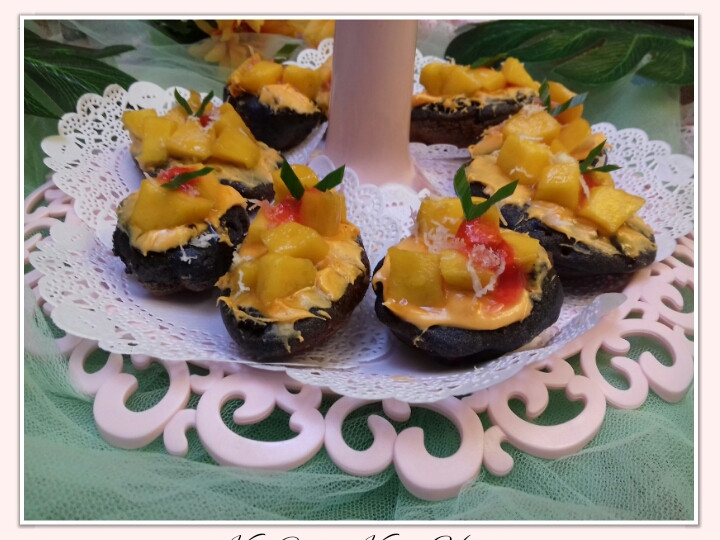 Yuk intip, Bagaimana cara membuat Kue Cubit Ketan Hitam Mangga  nagih banget