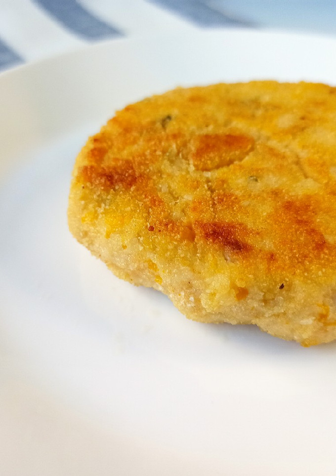 Una foto de Hamburguesa de pollo y calabaza