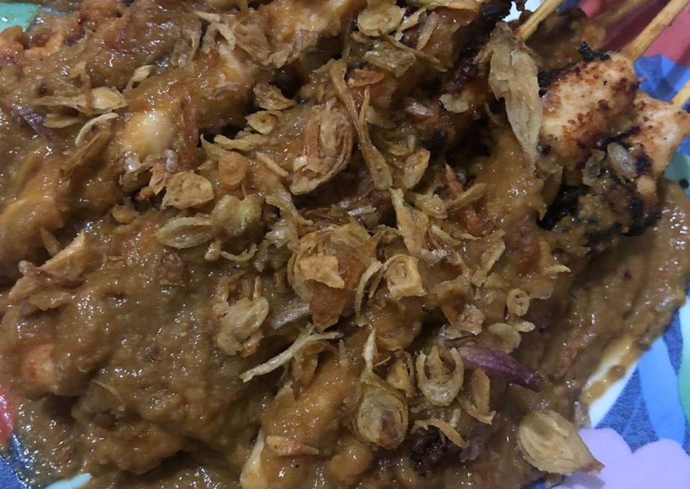 Sate Ayam bumbu kacang