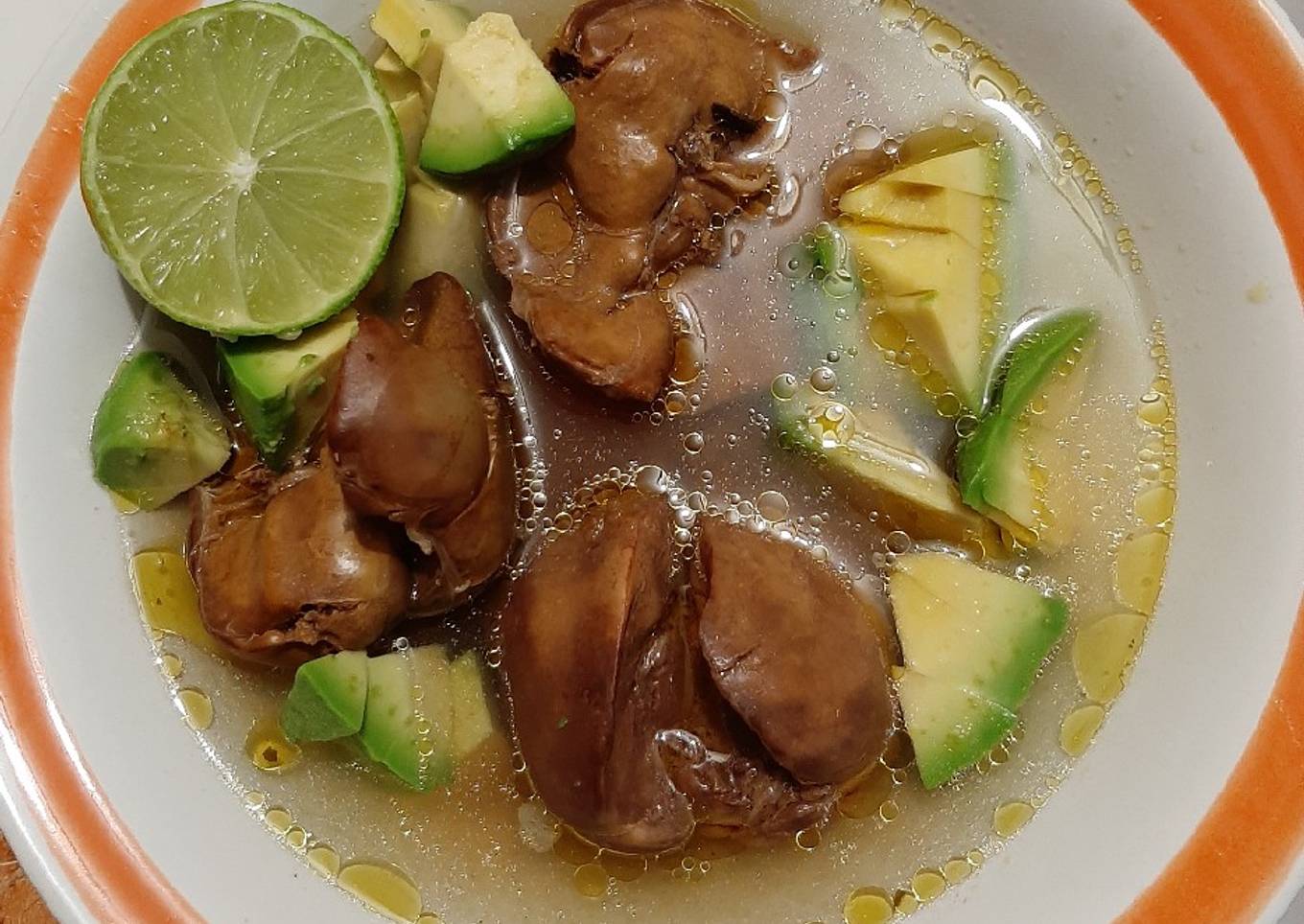 Caldo de higaditos de pollo 🐥