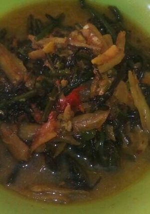 Foto resep Tumis sayur pakis teri dan santan