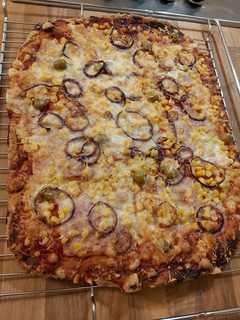 Teljes kiőrlésű pizza recept fotója