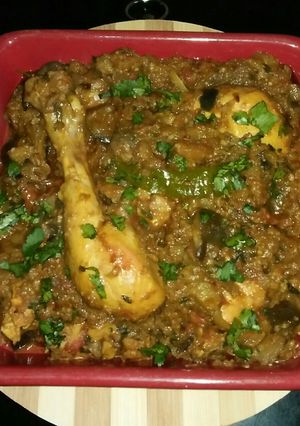 A picture of Bengan chicken😋😋😋.