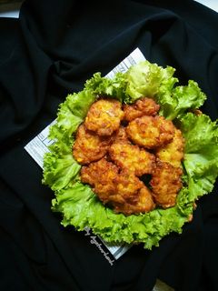 Foto resep Dadar Jagung Udang Pedas