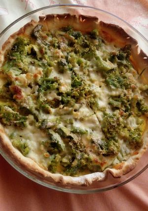 Una foto de Tarta de brócoli y queso