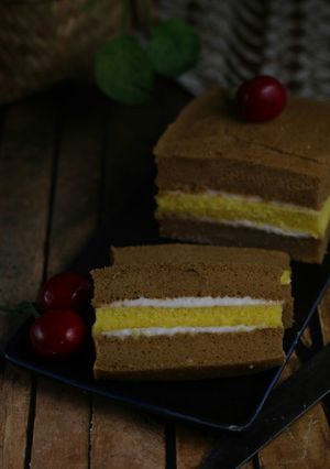 Foto resep Bolu lapis moka