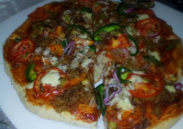 My homemade vegetable pizza